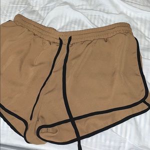 Brown Stretch Shorts